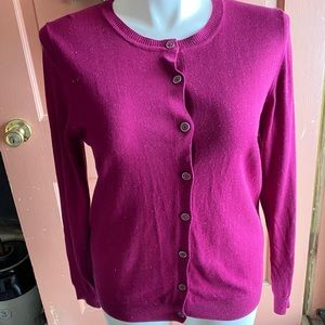 NWT Nicole Miller ✨sparkly Berry cardigan, XL